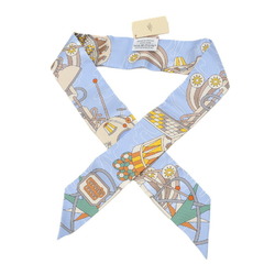 Hermes Twilly Scarf Odyssey Blue 100% Silk