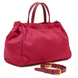 Prada Shoulder Bag Nylon Pink B1843M