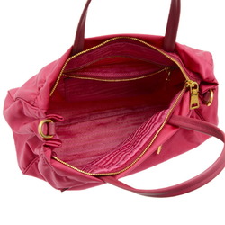 Prada Shoulder Bag Nylon Pink B1843M