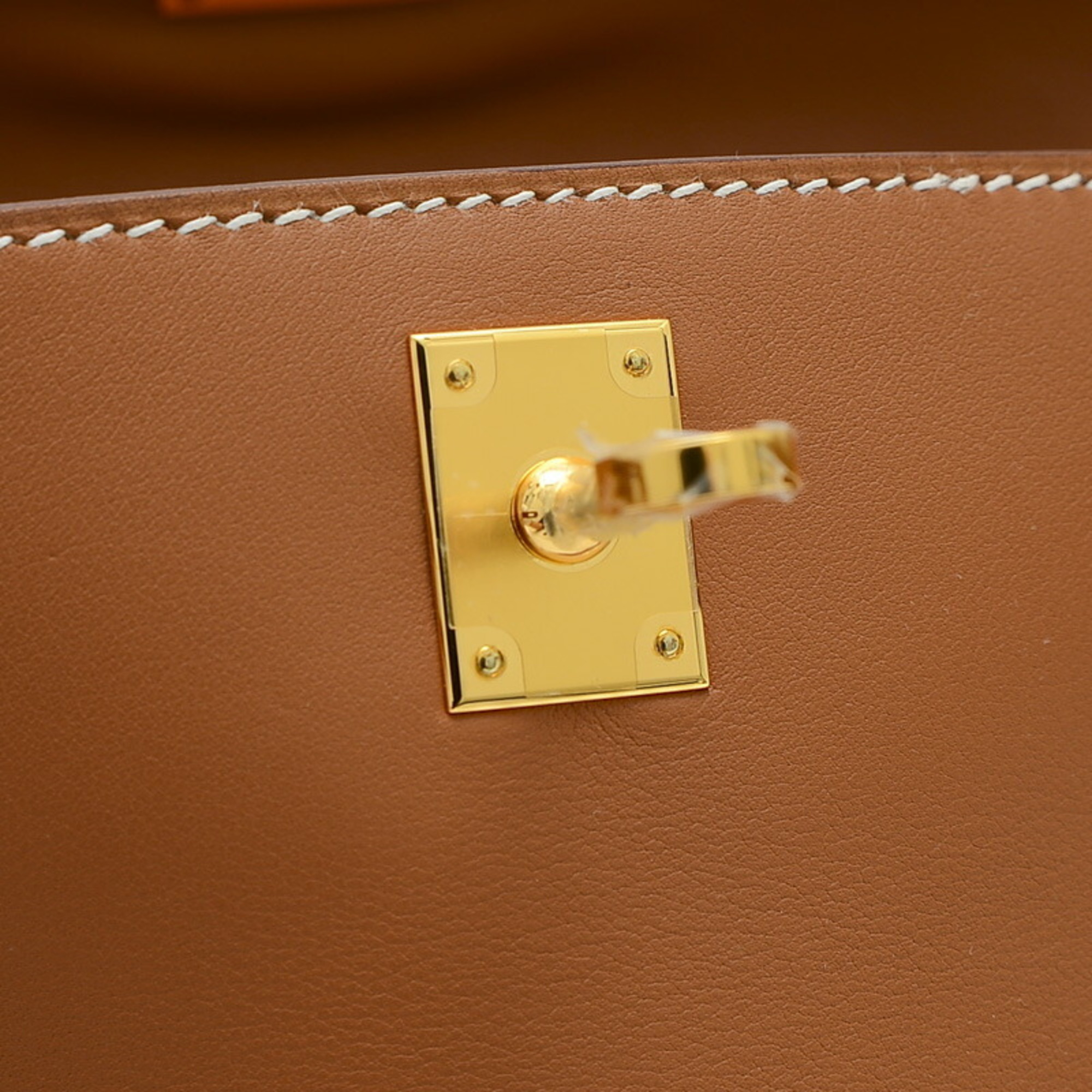 Hermes Pochette Kelly Shoulder Bag Swift Gold W Engraved