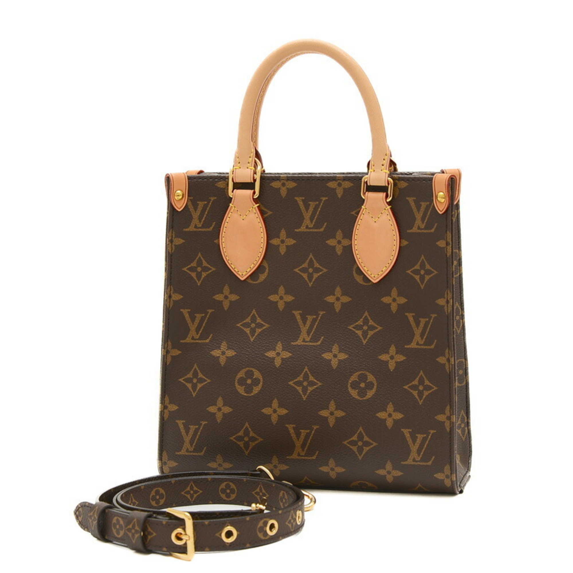 Louis Vuitton Monogram Sac Plat BB 2Way Shoulder Bag M46265