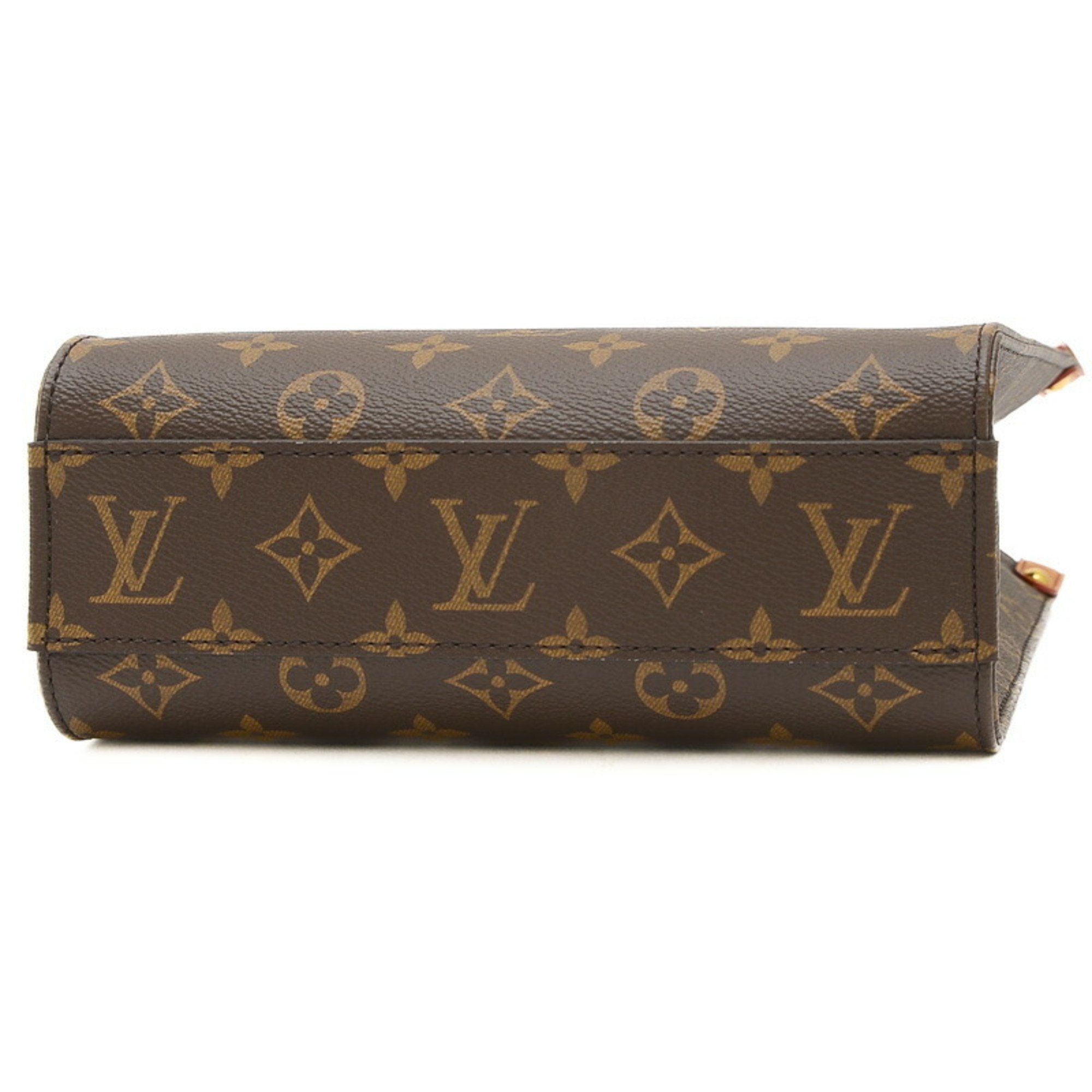 Louis Vuitton Monogram Sac Plat BB 2Way Shoulder Bag M46265