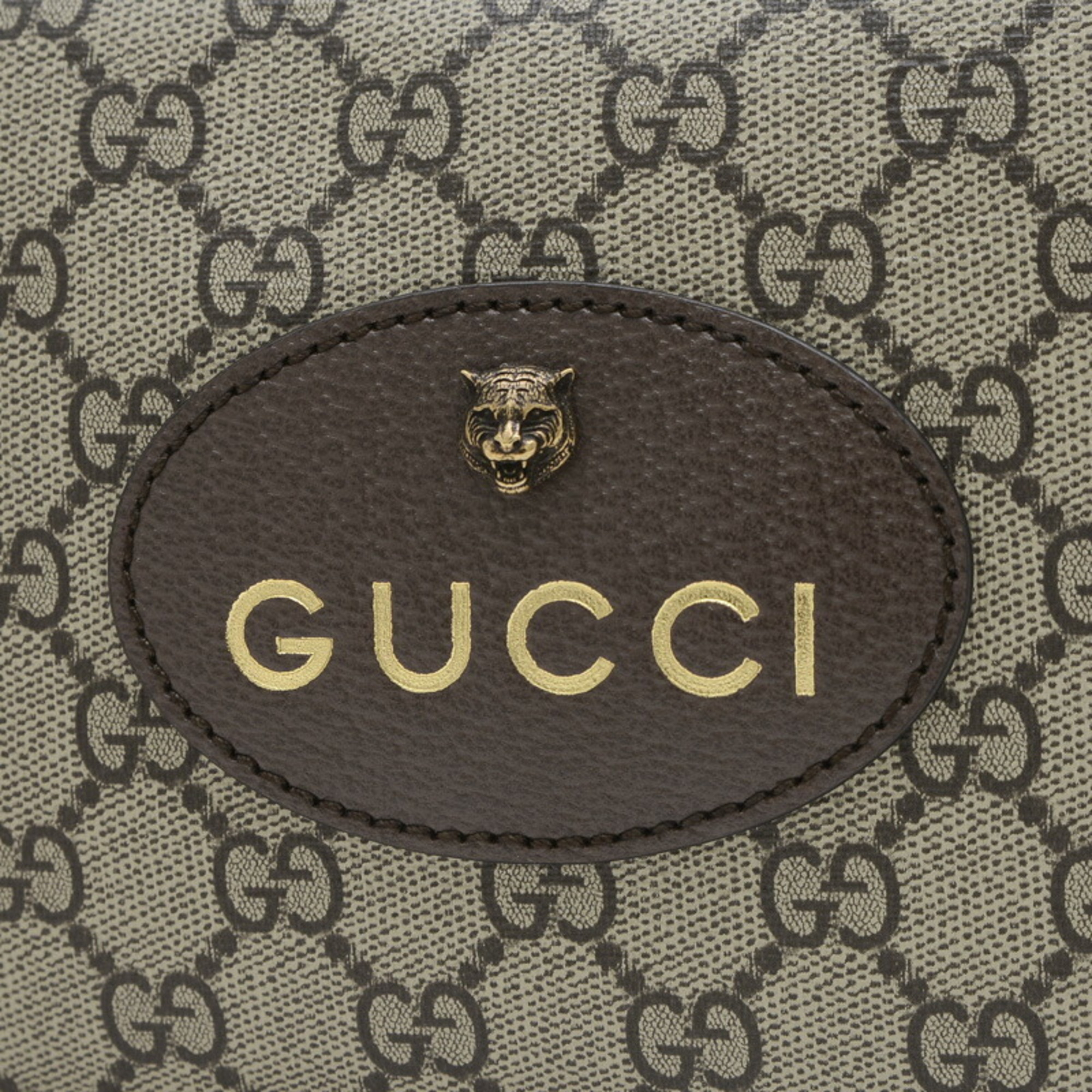 Gucci GG Supreme Neo Shoulder Bag Beige Brown 476466