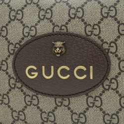 Gucci GG Supreme Neo Shoulder Bag Beige Brown 476466