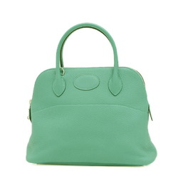 Hermes Bolide 31 handbag, Taurillon Vert Verone, D stamp