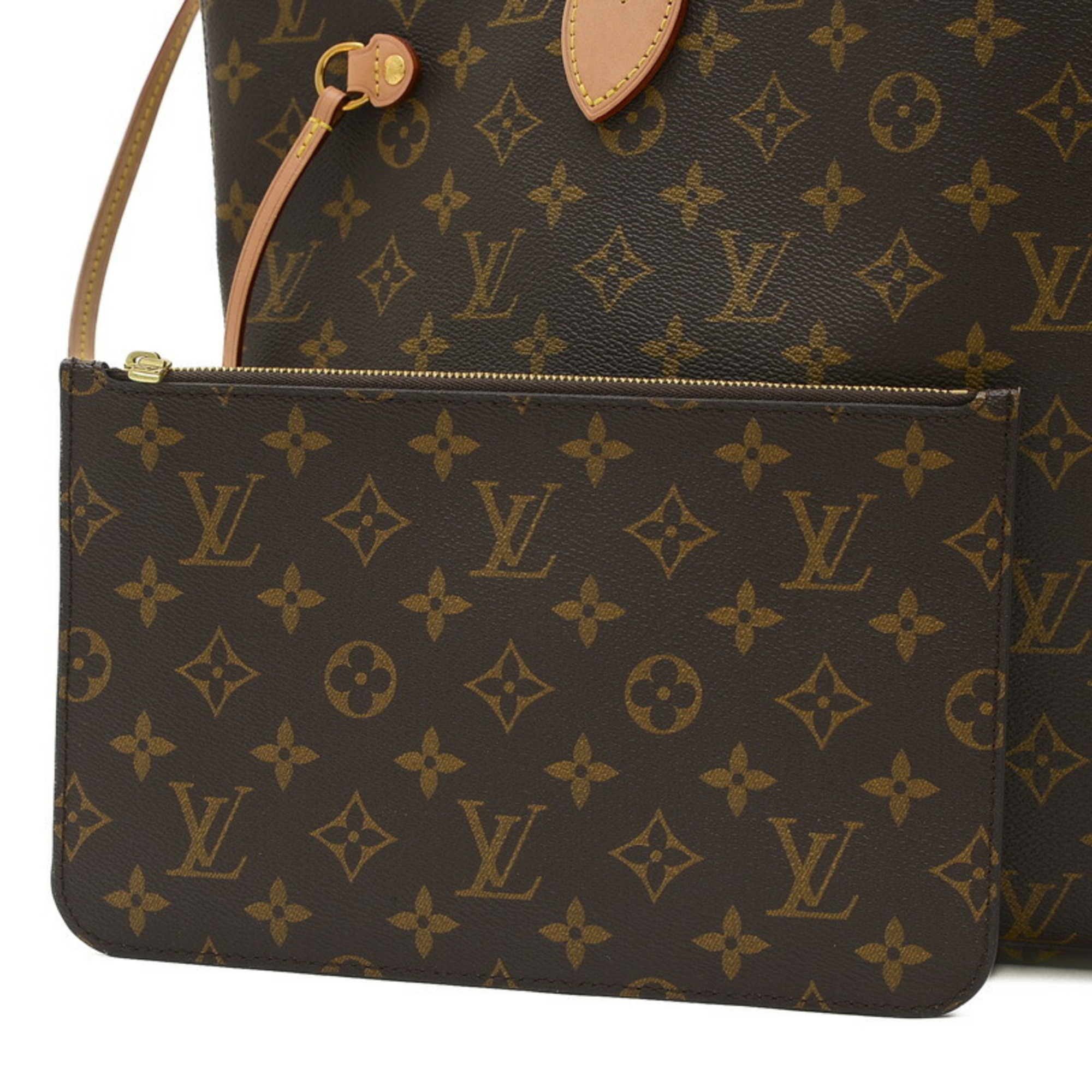 Louis Vuitton Monogram Neverfull MM Tote Bag Beige M40995