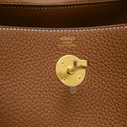 Hermes Lindy 26 Handbag Taurillon Gold W Engraved