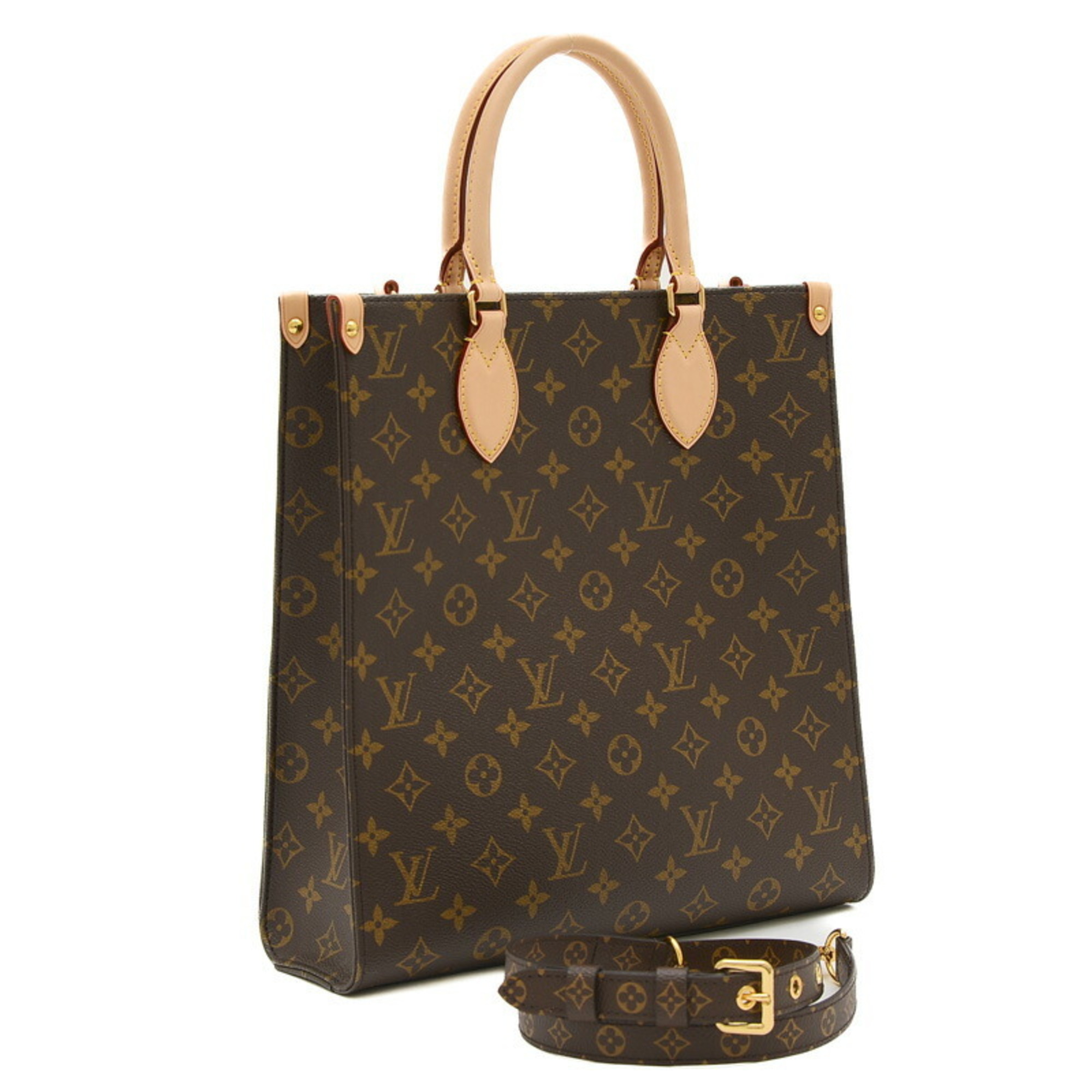 Louis Vuitton Monogram Sac Plat PM 2Way Shoulder Bag M46263