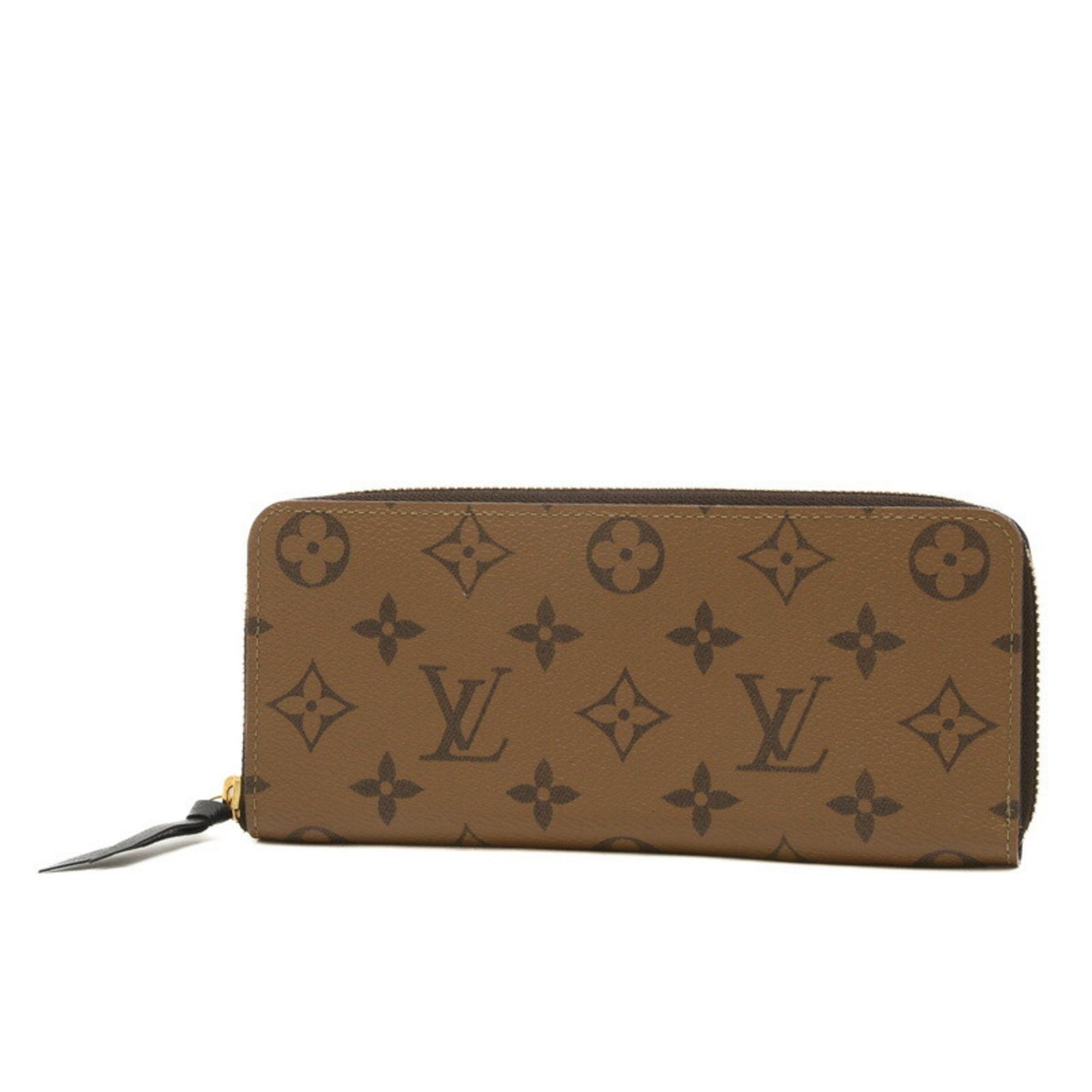 Louis Vuitton Monogram Reverse Portefeuille Clemence Round Long Wallet M82336