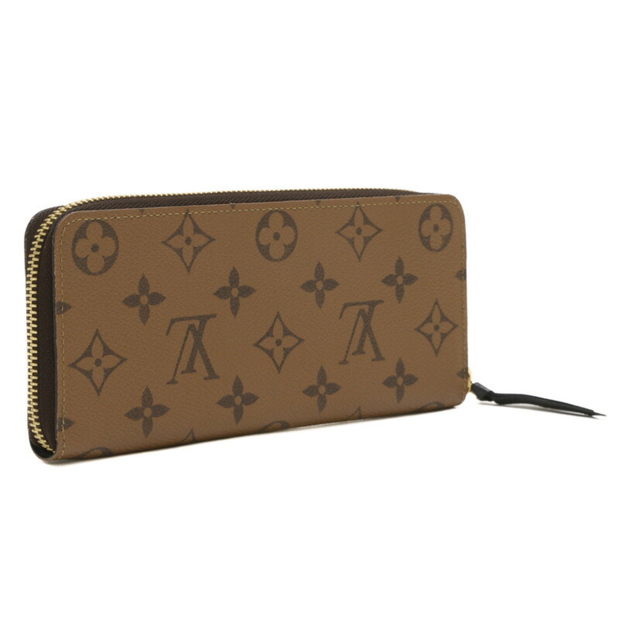 Louis Vuitton Monogram Reverse Portefeuille Clemence Round Long Wallet M82336