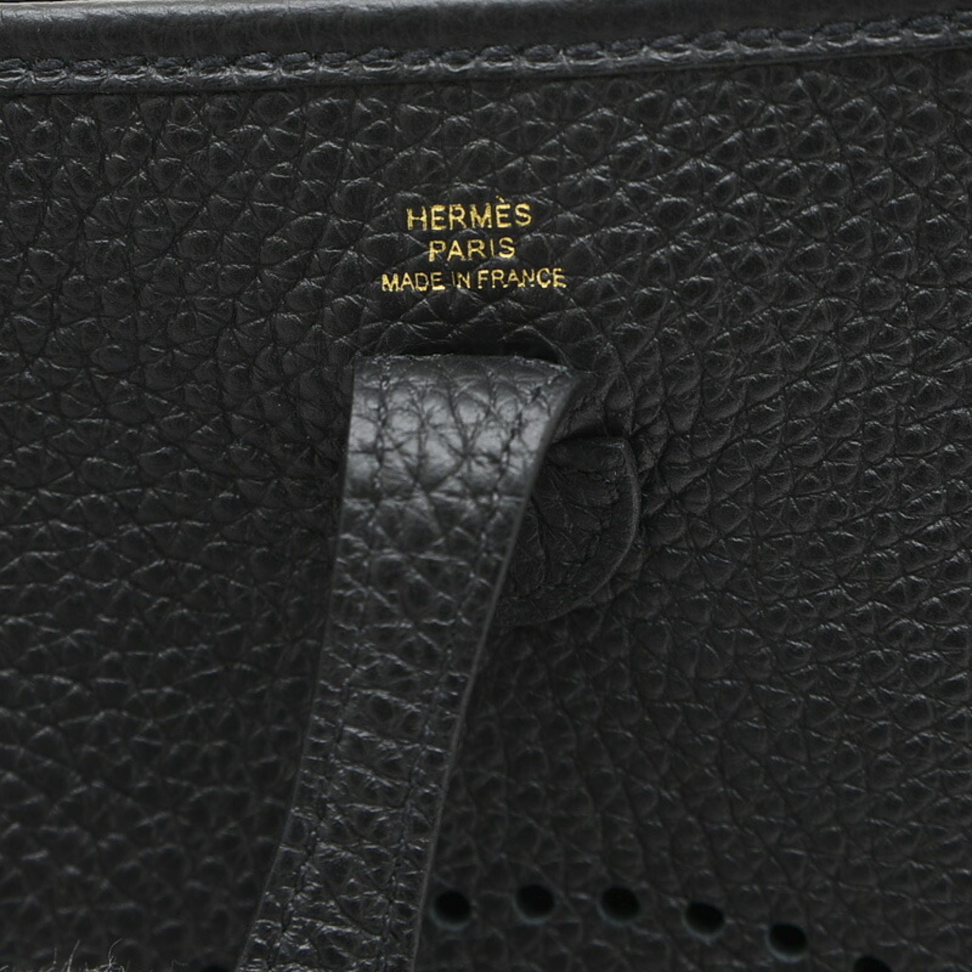 Hermes Evelyn TPM Amazon Shoulder Bag Taurillon Clemence Black B Stamp