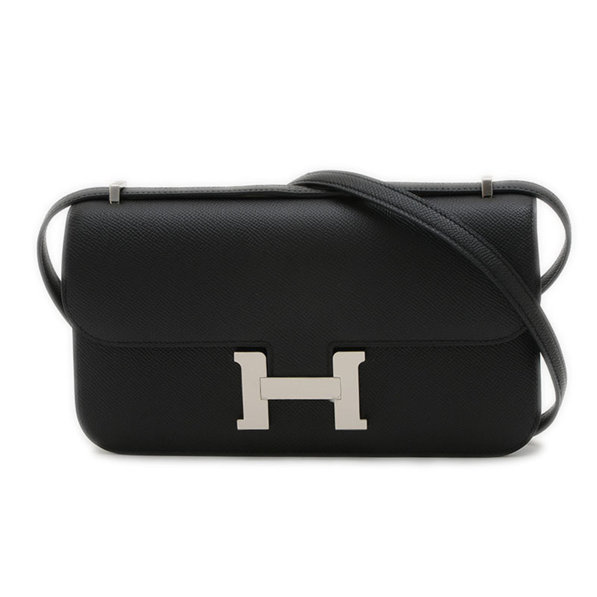 Hermes Constance Elan Shoulder Bag Epson Black W Engraved