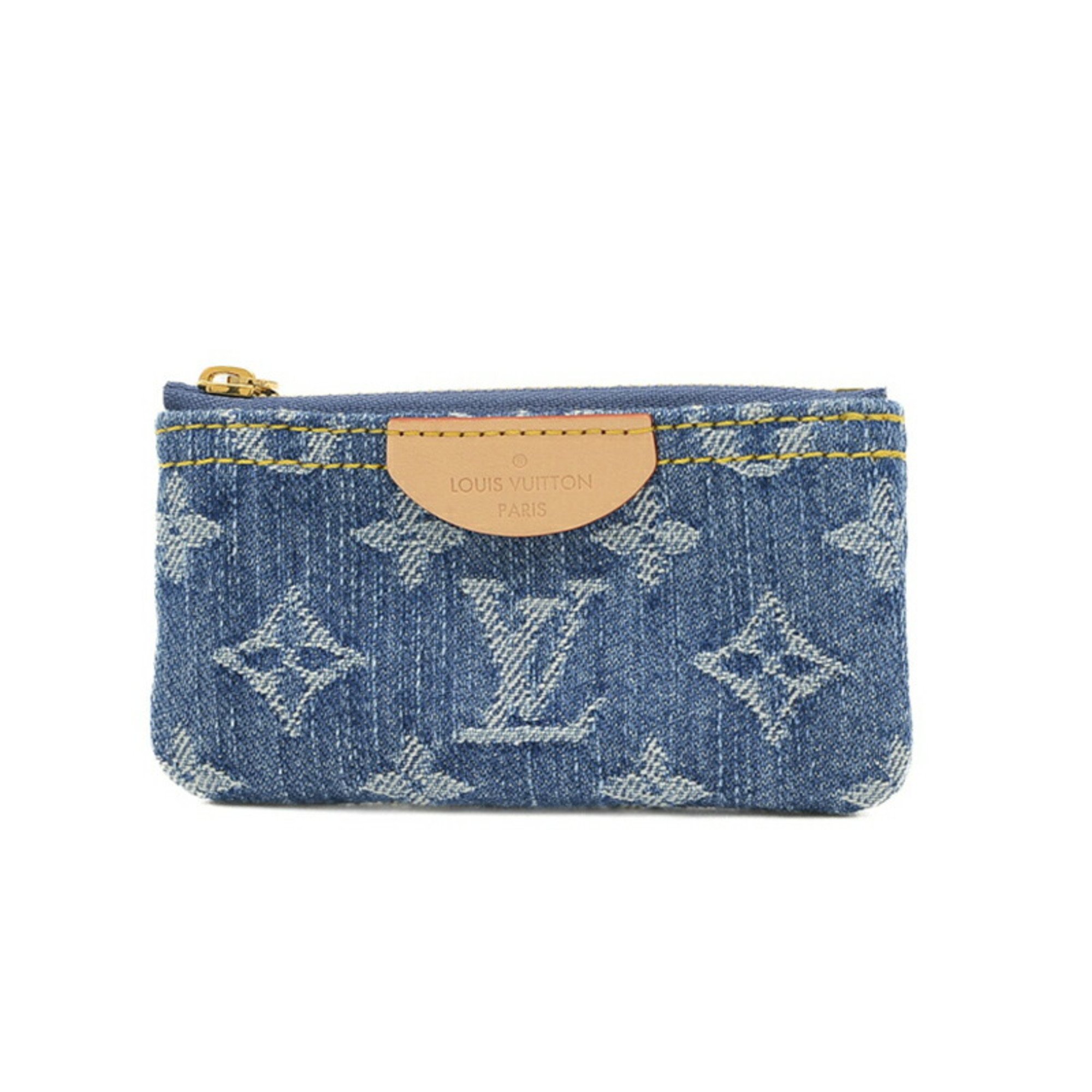 Louis Vuitton Monogram Denim LV Remix Pochette Cle Wallet/Coin Case M82961