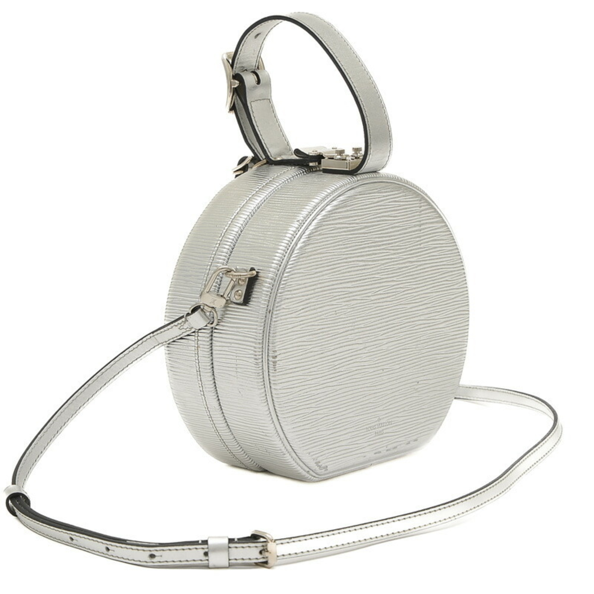 Louis Vuitton Epi Petite Boite Chapeau Bag Silver