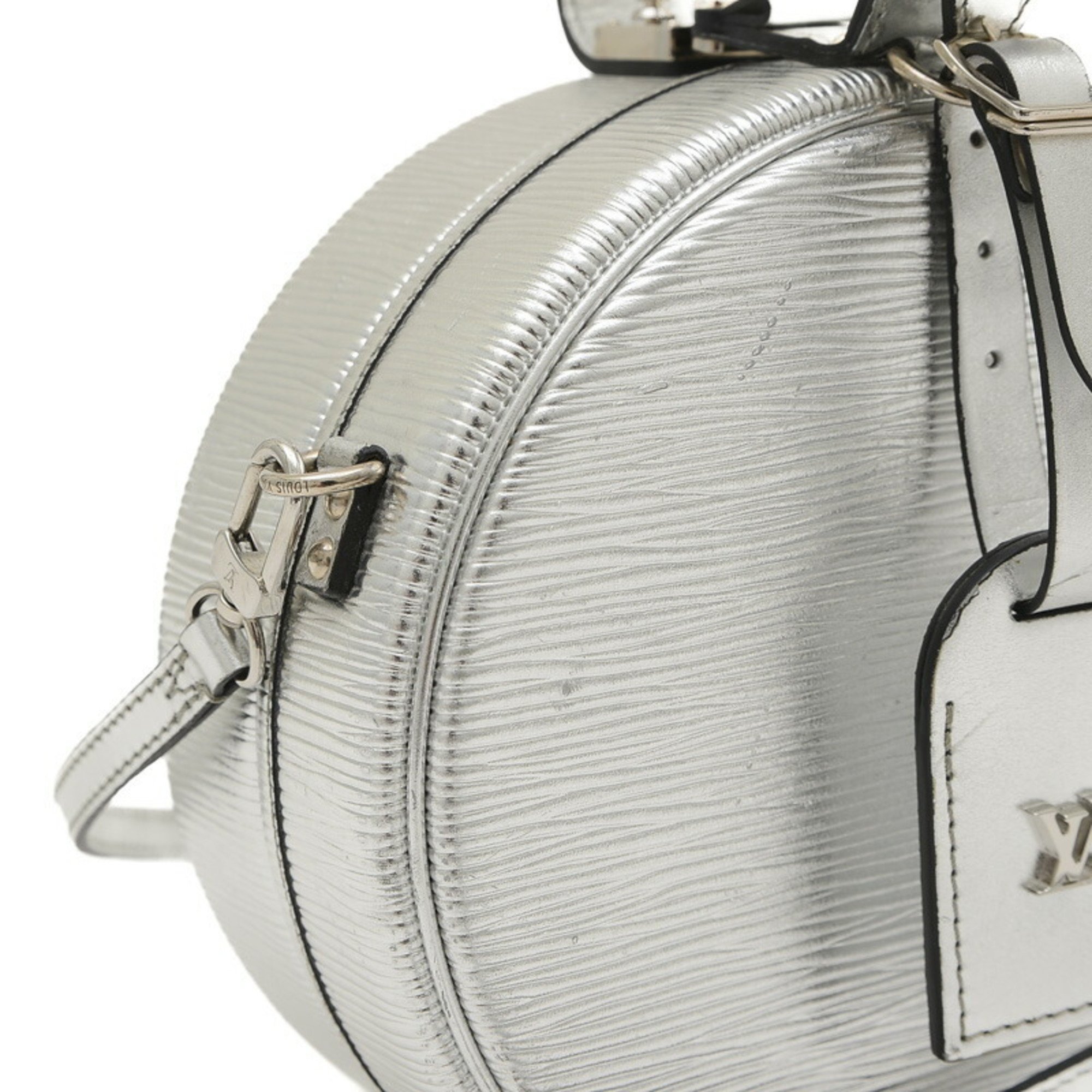 Louis Vuitton Epi Petite Boite Chapeau Bag Silver