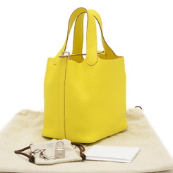 Hermes Picotin Lock PM 18 Handbag Taurillon Clemence Lime B Stamp