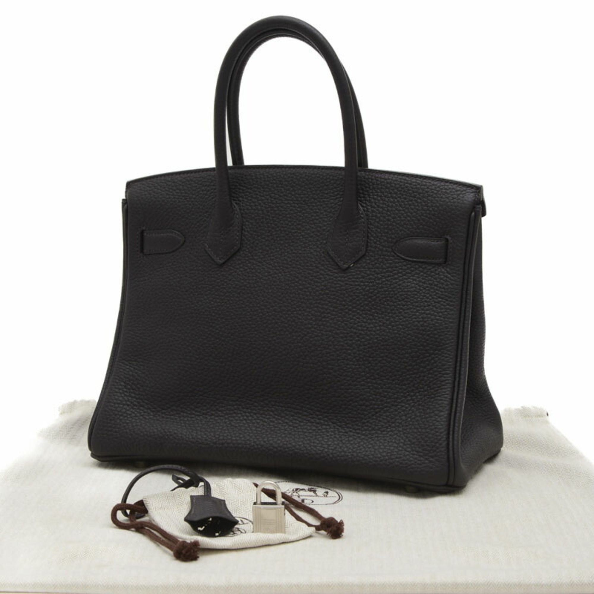 Hermes Birkin 30 Handbag Taurillon Prenoir T Stamp