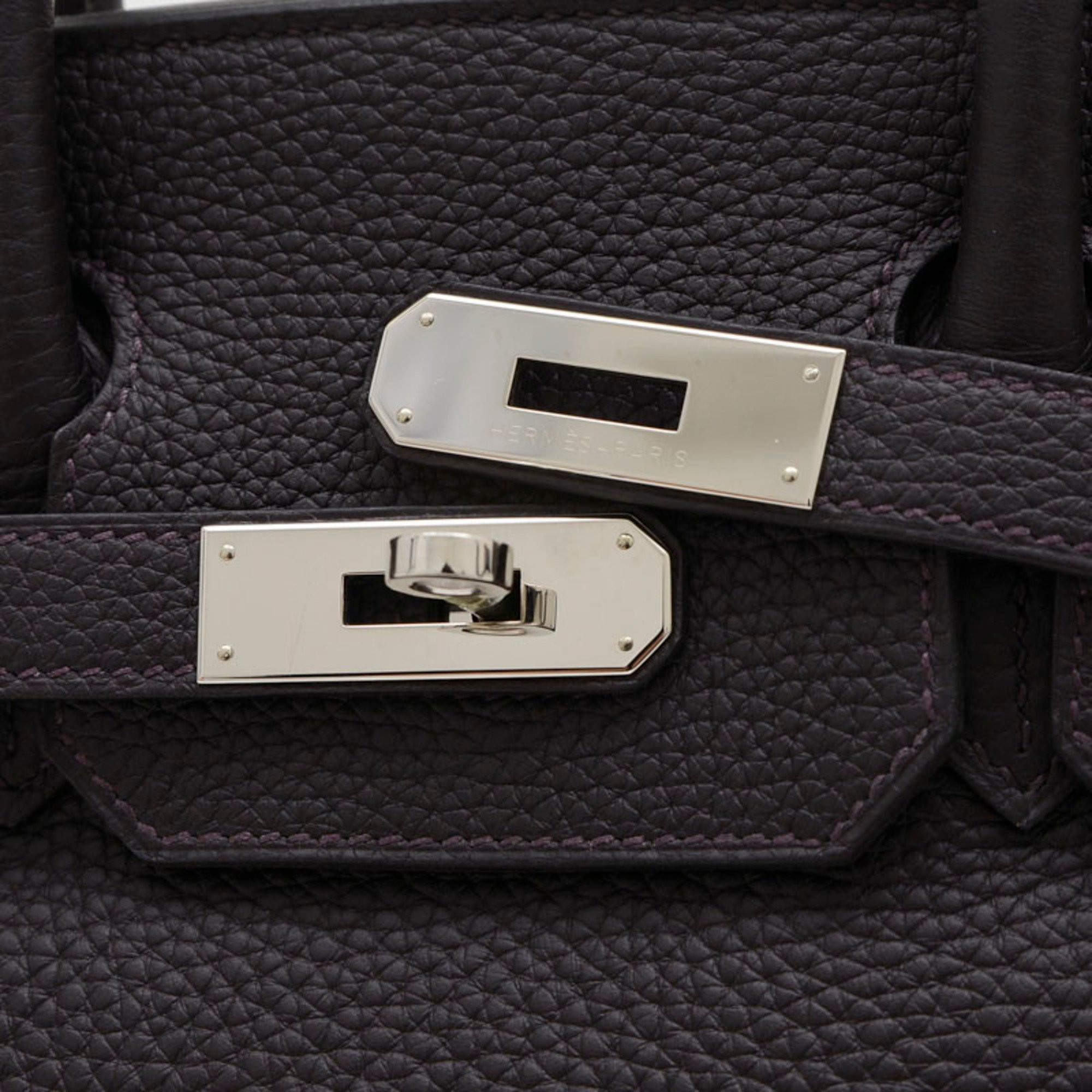 Hermes Birkin 30 Handbag Taurillon Prenoir T Stamp