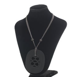 Hermes Lift GM Necklace Lacquer Wood Black