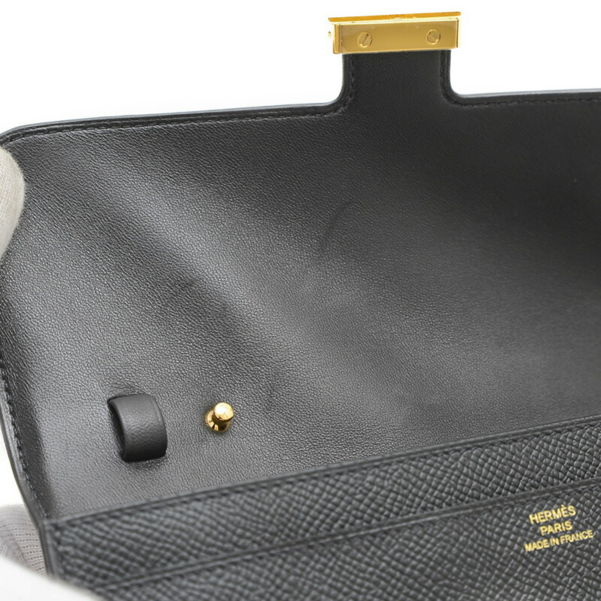 Hermes Constance To-Go Shoulder Bag Epson Black W Engraved