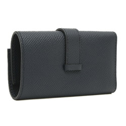 Hermes Bearn Key Case 4 Epson Blue Indigo B Stamp