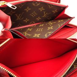 LOUIS VUITTON Louis Vuitton Long Wallet M61854 Zippy Monogram Retiro Brown Cerise 180693