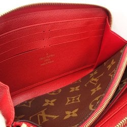 LOUIS VUITTON Louis Vuitton Long Wallet M61854 Zippy Monogram Retiro Brown Cerise 180693