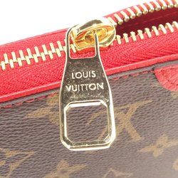 LOUIS VUITTON Louis Vuitton Long Wallet M61854 Zippy Monogram Retiro Brown Cerise 180693