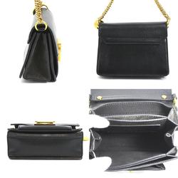 Givenchy GIVENCHY handbag shoulder bag leather suede black dark gray gold women's e59052i