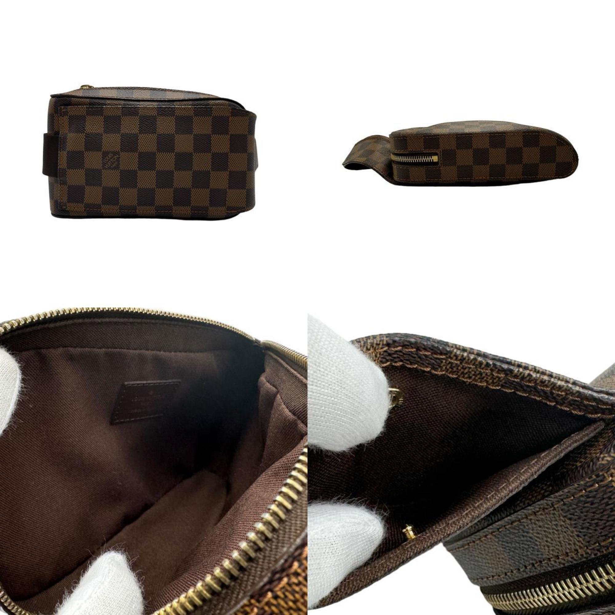 Louis Vuitton LOUIS VUITTON Body bag Waist Damier Geronimos canvas Brown Gold Men's Women's N51994 n0250