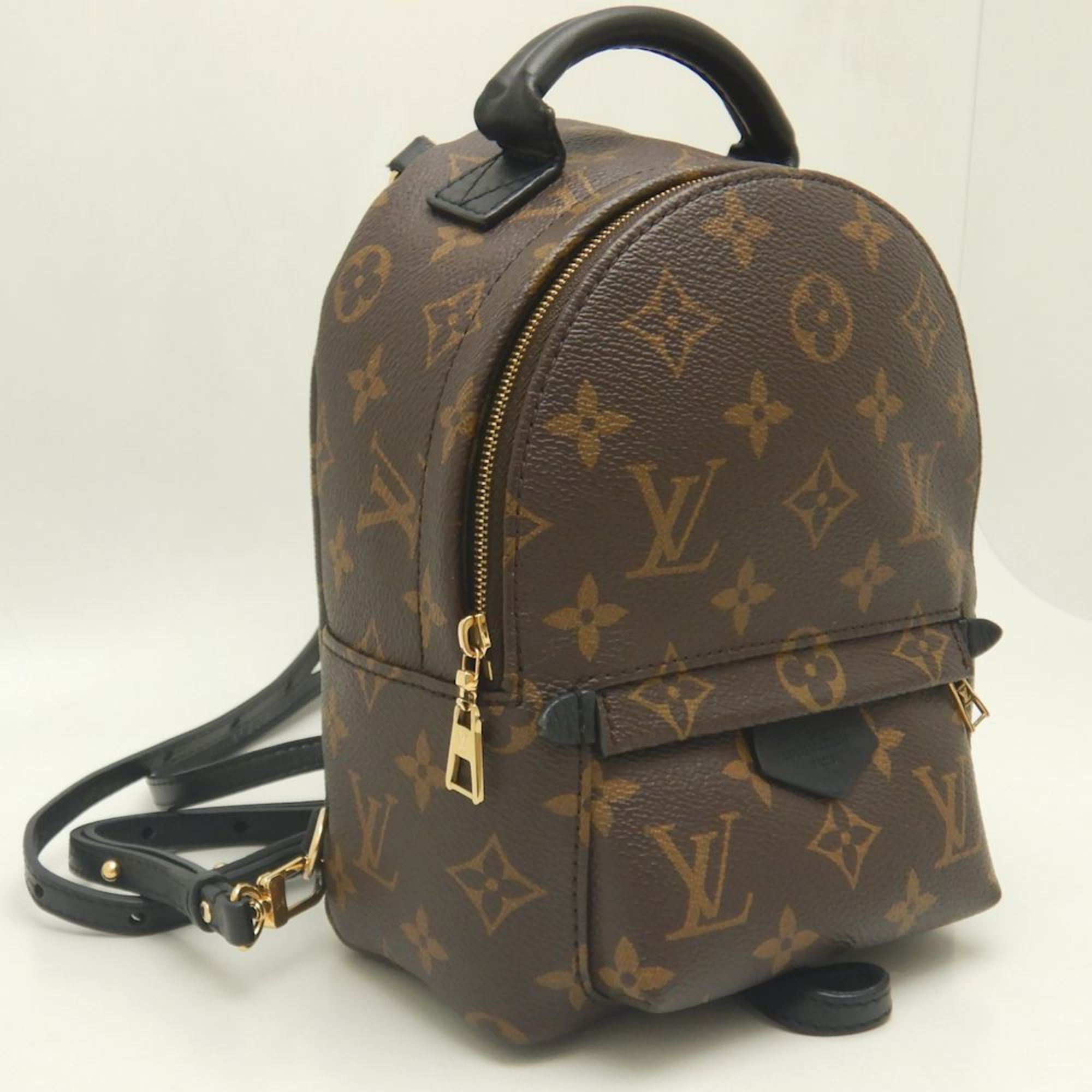 LOUIS VUITTON Louis Vuitton Monogram Palm Springs Backpack MINI M44873 Brown 252091