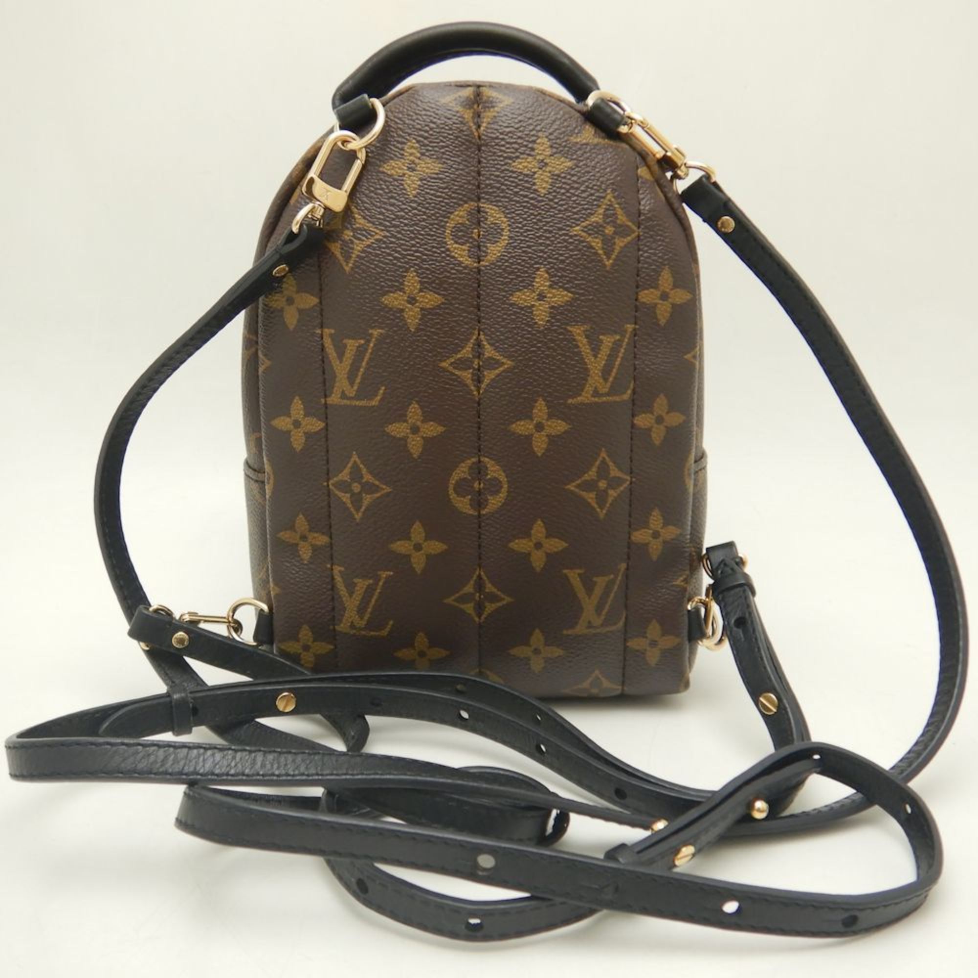 LOUIS VUITTON Louis Vuitton Monogram Palm Springs Backpack MINI M44873 Brown 252091