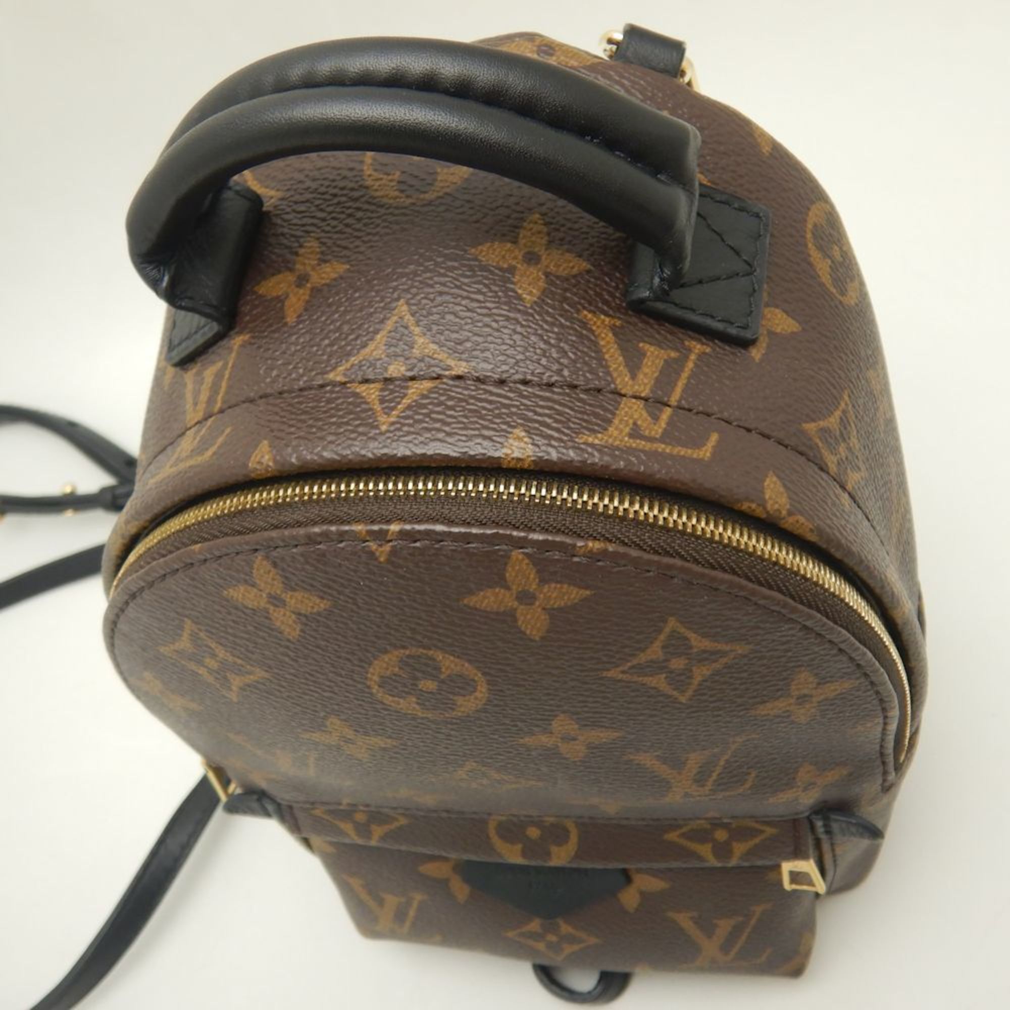 LOUIS VUITTON Louis Vuitton Monogram Palm Springs Backpack MINI M44873 Brown 252091