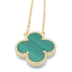 Van Cleef & Arpels Alhambra Necklace Malachite VCAR09VA00 K18YG Yellow Gold 292399