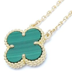 Van Cleef & Arpels Alhambra Necklace Malachite VCAR09VA00 K18YG Yellow Gold 292399