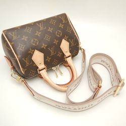 LOUIS VUITTON Louis Vuitton Monogram Speedy Bandouliere 20 M46222 Handbag Brown 252112