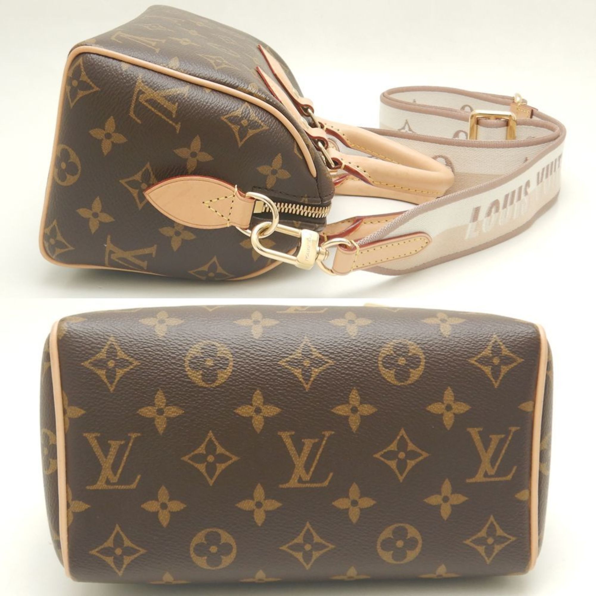 LOUIS VUITTON Louis Vuitton Monogram Speedy Bandouliere 20 M46222 Handbag Brown 252112