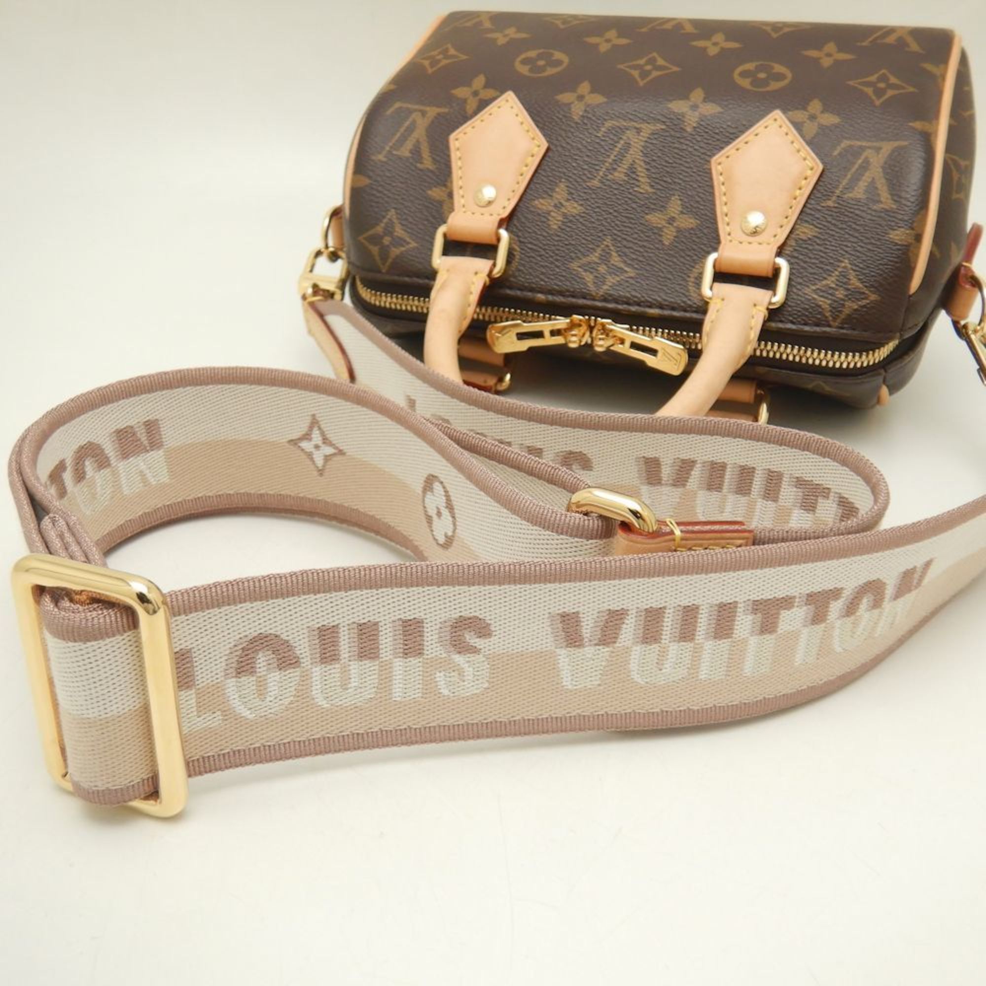 LOUIS VUITTON Louis Vuitton Monogram Speedy Bandouliere 20 M46222 Handbag Brown 252112