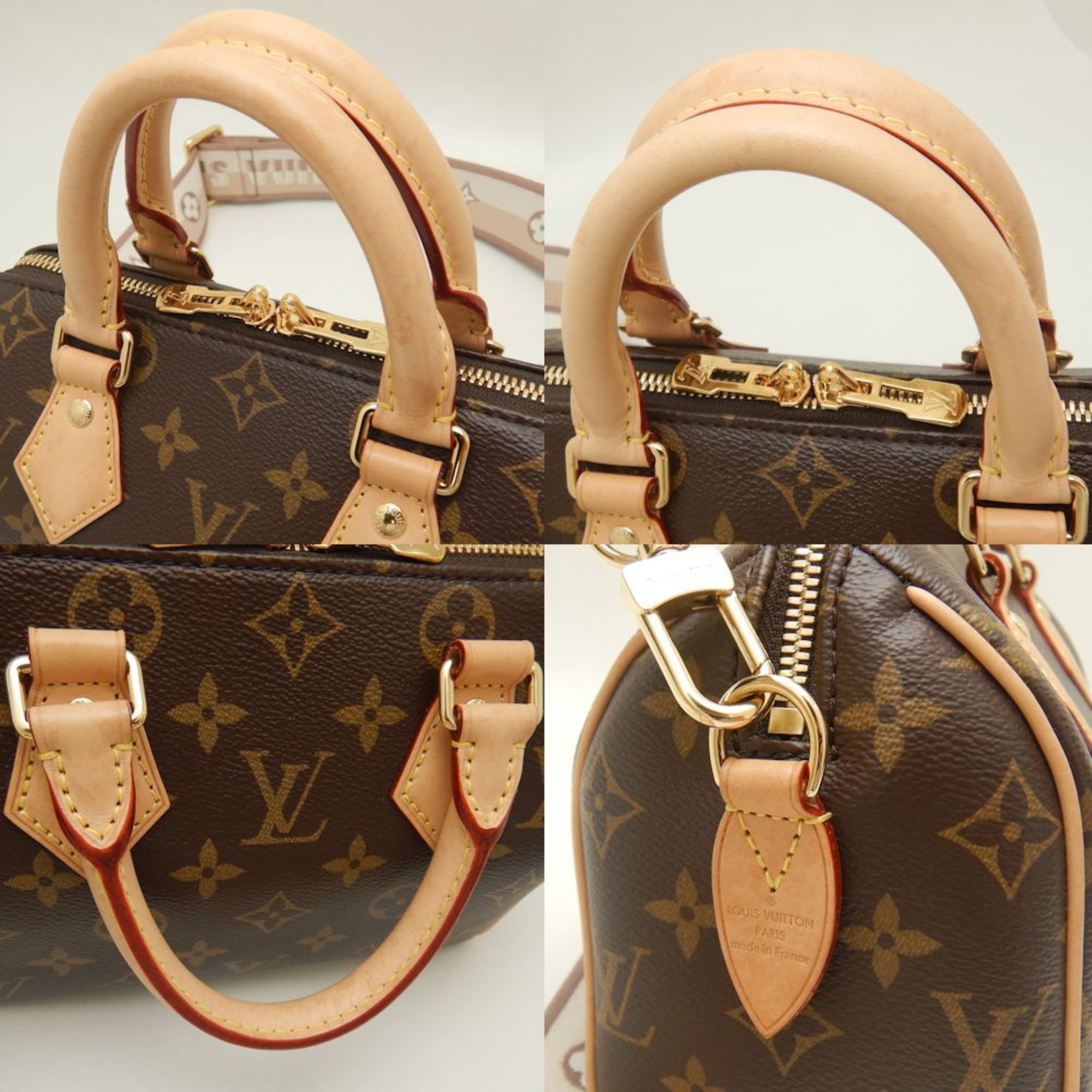 LOUIS VUITTON Louis Vuitton Monogram Speedy Bandouliere 20 M46222 Handbag Brown 252112