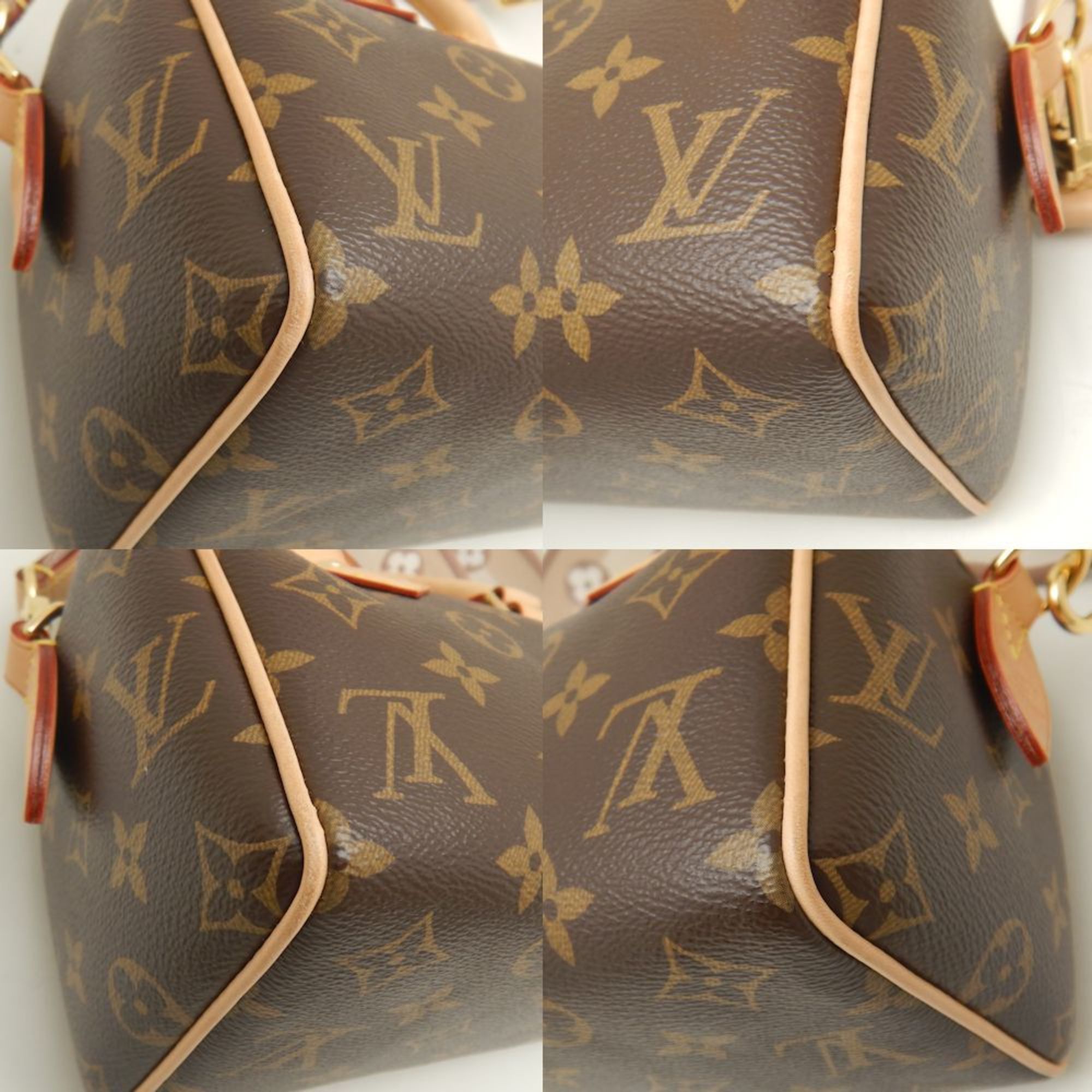 LOUIS VUITTON Louis Vuitton Monogram Speedy Bandouliere 20 M46222 Handbag Brown 252112