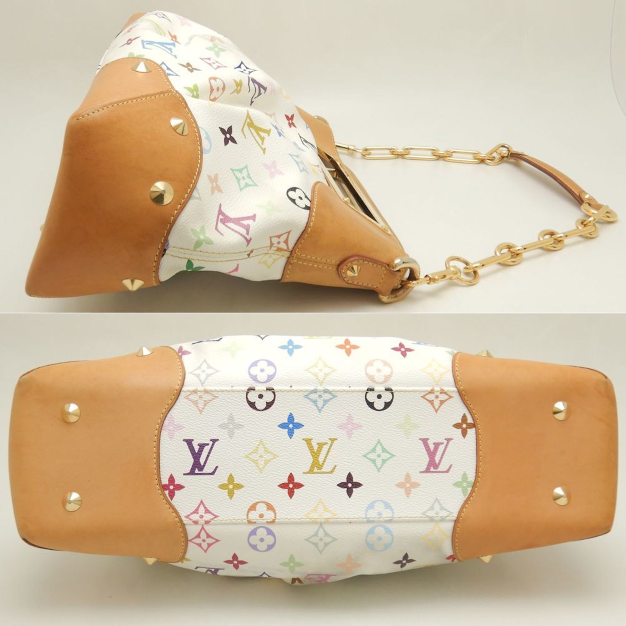 LOUIS VUITTON Louis Vuitton Multi Judy GM M40253 Shoulder Bag Blanc 252083