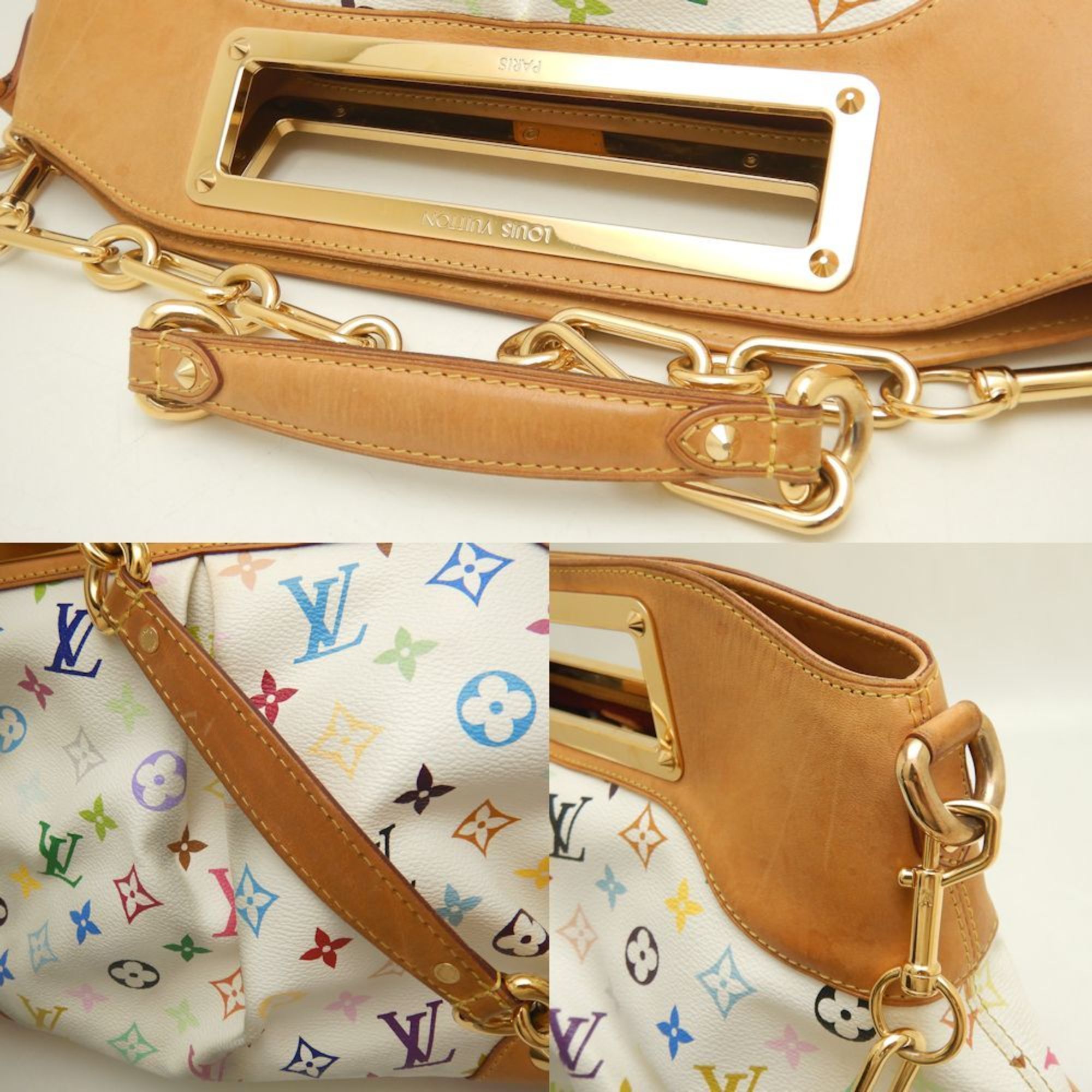 LOUIS VUITTON Louis Vuitton Multi Judy GM M40253 Shoulder Bag Blanc 252083