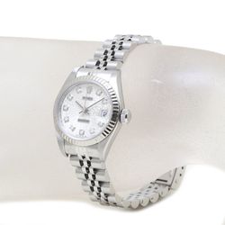 ROLEX Rolex Datejust 10P Diamond 79174G K18WG White Gold x Stainless Steel Ladies 39577 Watch