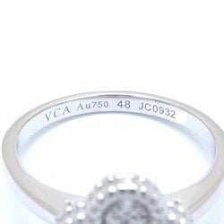 Van Cleef & Arpels Sweet Alhambra Ring Diamond #48 VCARO85800 K18WG White Gold 292357