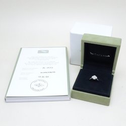 Van Cleef & Arpels Sweet Alhambra Ring Diamond #48 VCARO85800 K18WG White Gold 292357