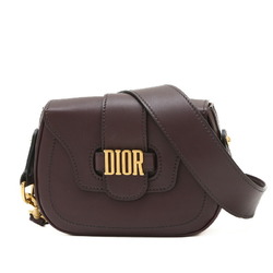 Christian Dior Dior shoulder bag, metal fittings, calf leather, bordeaux