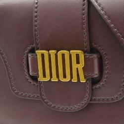 Christian Dior Dior shoulder bag, metal fittings, calf leather, bordeaux