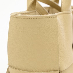 Bottega Veneta Maxi Intrecciato Arco Tote Bag Leather Beige