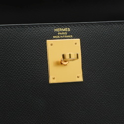 Hermes Kelly 28 Outer Stitched Handbag Epson Black Z Stamp