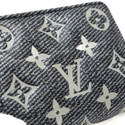 Louis Vuitton Portefeuille Lou Bi-fold Wallet Laminated Jacquard M82525 with Name